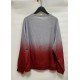 Women Gradient Color Crew Neck Loose Printed Sweatshirts