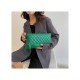 Casual Street Ladies Rhombus Lattice White Clutch Bags