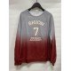 Women Gradient Color Crew Neck Loose Printed Sweatshirts