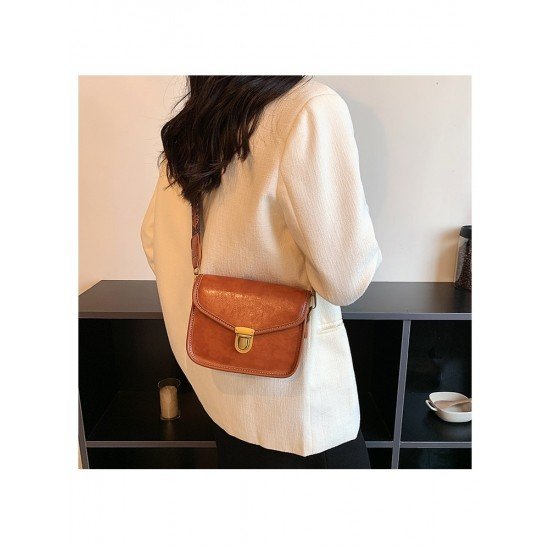 Retro Simple Brown Ladies Shoulder Bags