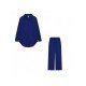  Pure Color Casual Women's Trouser Sets