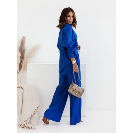  Pure Color Casual Women's Trouser Sets