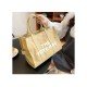 Letter Printed White Tote Bags For Women