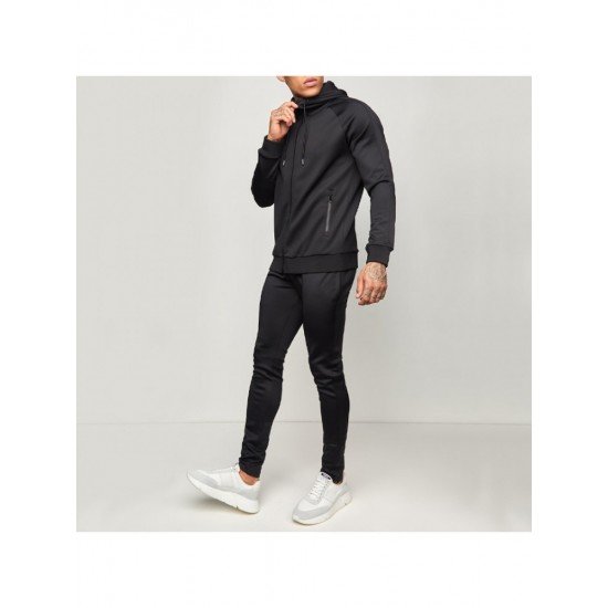 Sports Jogger Hooded Top And Pant Sets Men