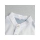 Stand Collar Color Blocking Loose Shirts For Men