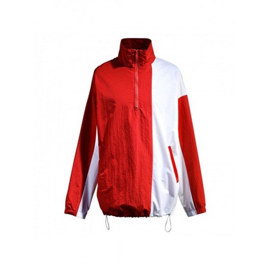  Casual Colorblock Zipper Long Sleeve Men's Jacket