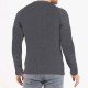  Pure Color Crew Neck Men's Pullover Top