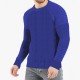  Pure Color Crew Neck Men's Pullover Top