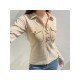 Designer Ladies Pockets Tie Wrap Long Sleeve Tops