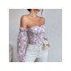  Fashion Off Shoulder Bandage Women's Top