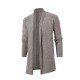 Casual Solid Knitting Long Sleeve Cardigan Sweater Coat 