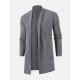 Casual Solid Knitting Long Sleeve Cardigan Sweater Coat 