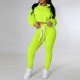 Casual Solid Matching 2 Piece Jogger Sets For Women