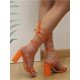  Square Bandage High-heeled Women's Shoes