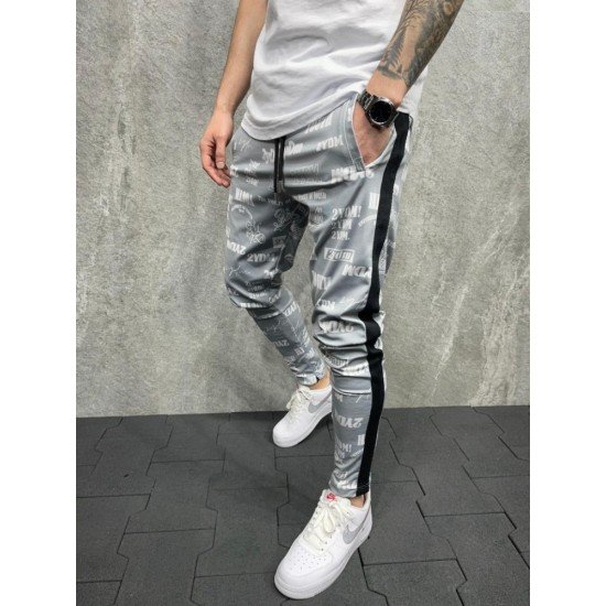  Fashion Casual Printing Men's Long Pants