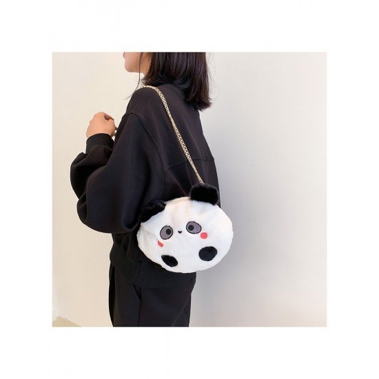  2022 Fall Cute Plush Contrast Color Women's Bag