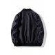 Autumn Casual Black Plus Size Jacket For Men