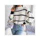  Casual Lantern Sleeve Mock Neck Women's Sweater