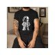 Summer Black Printed Short Sleeve Tees For Men