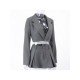 Ladies Blazer Coats And Pleated Skirt Sets