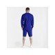  Leisure Round Neck Pure Color Men's Shorts Suit