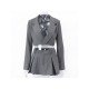 Ladies Blazer Coats And Pleated Skirt Sets