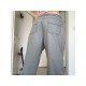 Casual Ladies Gray Solid Straight Leg Jeans