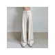  Pure Color Casual Straight Women's Long Pants