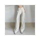  Pure Color Casual Straight Women's Long Pants