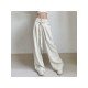  Pure Color Casual Straight Women's Long Pants