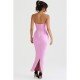 Ladies Satin Vintage Sleeveless Prom Maxi Dresses