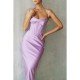 Ladies Satin Vintage Sleeveless Prom Maxi Dresses