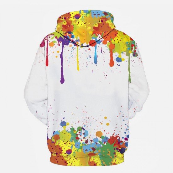  Graffiti Casual Men Long Sleeve Hoodies Tops