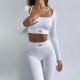 Workout Matching Cropped Top And Trousers Jogger Sets