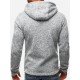  Casual Loose Pure Color Hooded Men's Coats