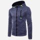  Casual Loose Pure Color Hooded Men's Coats