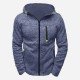  Casual Loose Pure Color Hooded Men's Coats