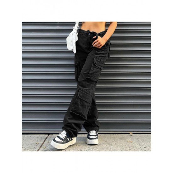  Casual Multi-Pocket High Waist Women's Denim Pants