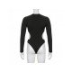  Sexy Hollowed Out Ring Patchwork Women's Bodysuits