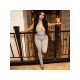  U-Neck Sleeveless Top And Leggings Women's Suit