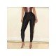 Seductive Black Cut Out Skinny Trousers For Women