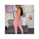  U Neck Sleeveless Top And Skinny Trouser Sets