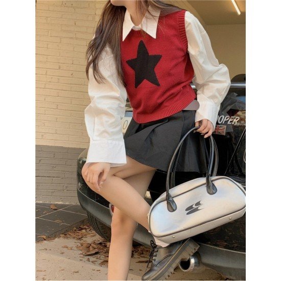  2022 Casual Star Knitting Sleeveless Knitwear