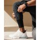  Pure Color Casual Men's Long Pants