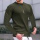  Pure Color Crew Neck Loose Men's Top