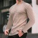  Pure Color Crew Neck Loose Men's Top