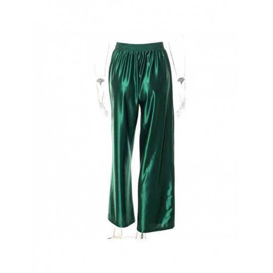 Casual Solid Drawstring Long Pants For Women