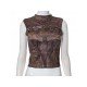  New 2022 Round Neck Printing Patchwork Crop Vest