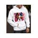  Men's Casual Loose Printed Long Sleeve Hoodie