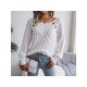  Pure Color Crew Neck Women's Casual Sweater